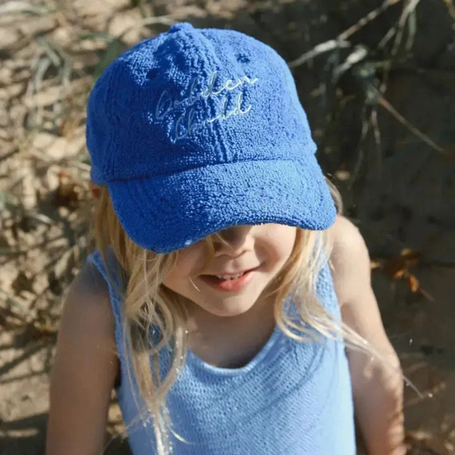 Terry Towelling Cap | Blue