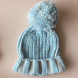 Chunky Cotton Beanie | Sky