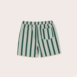 Club Stripe Mid Shorts | Minty Matcha
