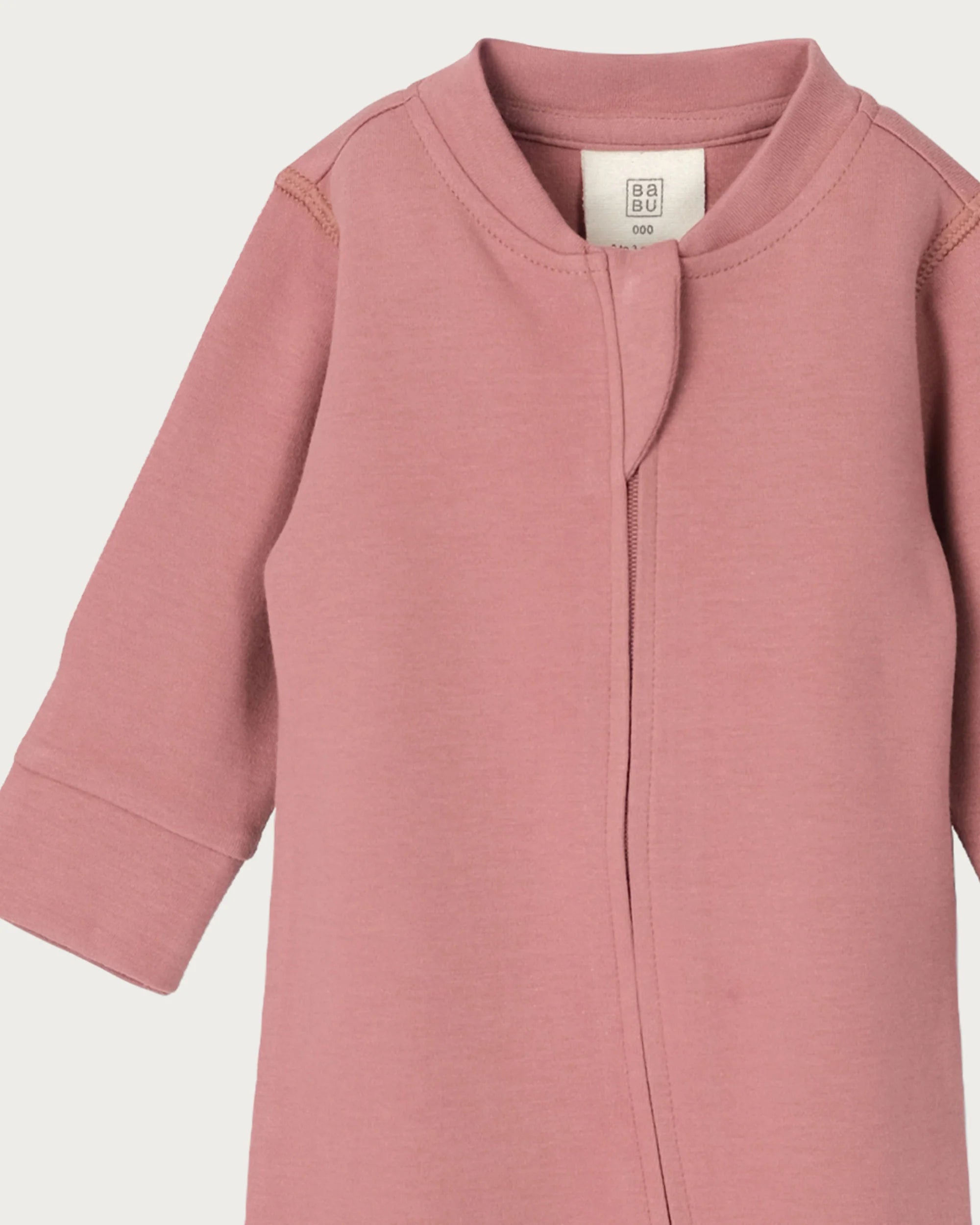 Footless Onesie Zipsuit | Rose