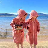 Kids Zip Towel | Guava