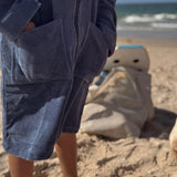 Kids Zip Towel | Deep Blue