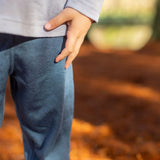 Merino Cuffed Pants | Denim