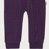 Merino Footless Onesie | Plum
