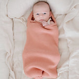 Merino Wool Newborn Cocoon Baby Wrap | Blossom