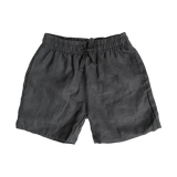 Linen Shorts | Moonless Black
