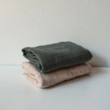 Muslin Burp Cloth Set (2 pack) | Mocha & Oat
