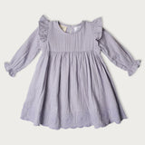 Muslin Charlotte Dress Long Sleeve | Berry