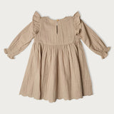 Muslin Charlotte Dress Long Sleeve | Oat