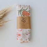 Organic Cotton Muslin Swaddle Wrap | Gumnut Blossoms