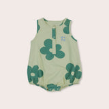 Petal Bubble Romper | Tea Green