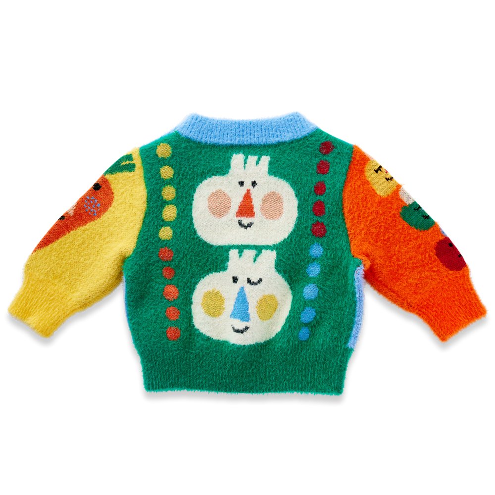 Fluffy Knit Jumper | Pocket Patch