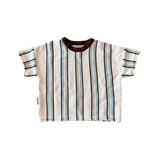 Retro Stripe Knit Top | Azure