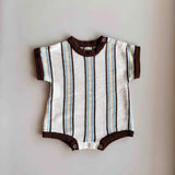 Retro Stripe Romper | Azure
