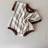 Retro Stripe Romper | Azure