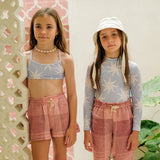Crinkle Linen Pants | Rose