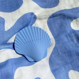 Shell Baby Teether | Golden Blue